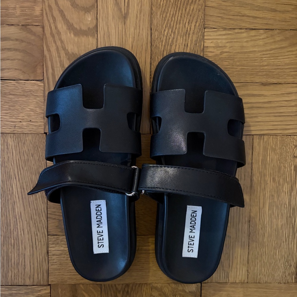 Steve Madden Mayven Black Leather